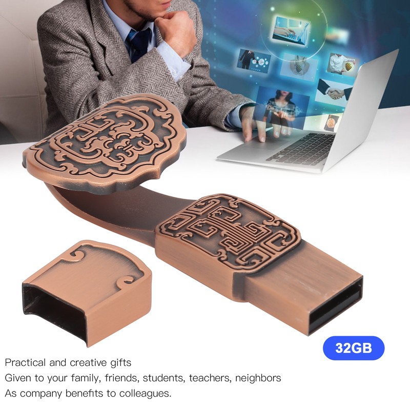 USB Flash Disk Portable Waterproof Metal 2.0 Drive Storage Memory