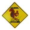 BTHUKO Squirrel Crossing 12" X 12" Aluminum Sign