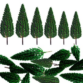 Gativs Model Building Trees, Pack of 24, Model Railway, Landscape, Model Trees, Miniature Train Trees, Plastic Model Trees, Mixed Trees, Model Building for DIY Landscape, Garden Decoration (7.5 cm -