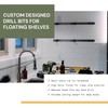 Walnut Wood Works Floating Shelf Installation Kit, Drill Jig -