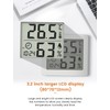 Digitales Thermo-Hygrometer Innen Thermometer Hygrometer Temeo Hygro Indicator 3,1” großer