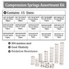 Ruibapa 235PCS Springs Assortment Kit 304 Stainless Steel Compression Springs