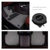 EMSea 4Pcs Car Mat Retainer Carpet Anti-Slip Buckle Twist Plastic