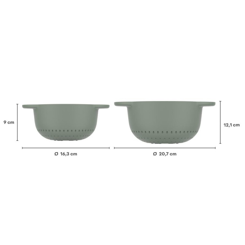 Mepal - Chef it colander - Easy drain design prevents