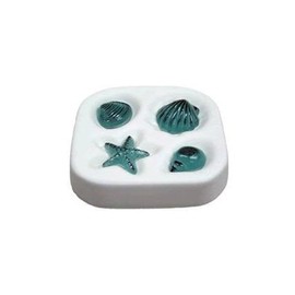 5.5” x 5.5" x 1.25" Small Beach Shells Frit Casting Glass Fusing Kiln Mold