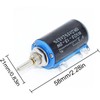DKARDU 4 pcs WXD3-13-2W 10K Ohm Multi-Turn Wirewound Potentiometer Rotatable