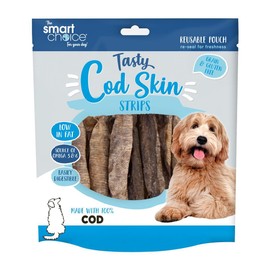 YöL Cod Skin Strips Pet Treats Omega 3 Dog Puppy Reward Snack Low Fat Easily Digestible