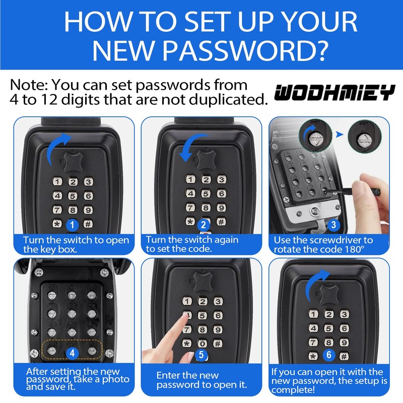 WODHMIEY Car Window Key Lock Organizer Box, Easy Installation, Weather
