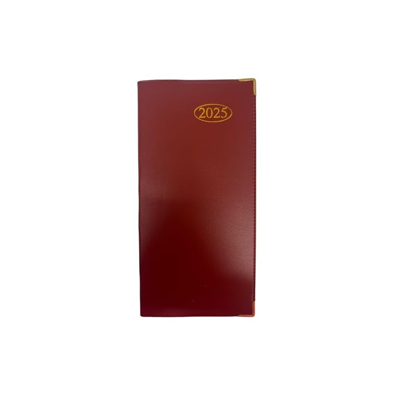 2025 Slim Week To View PVC Leather Effect Diary with