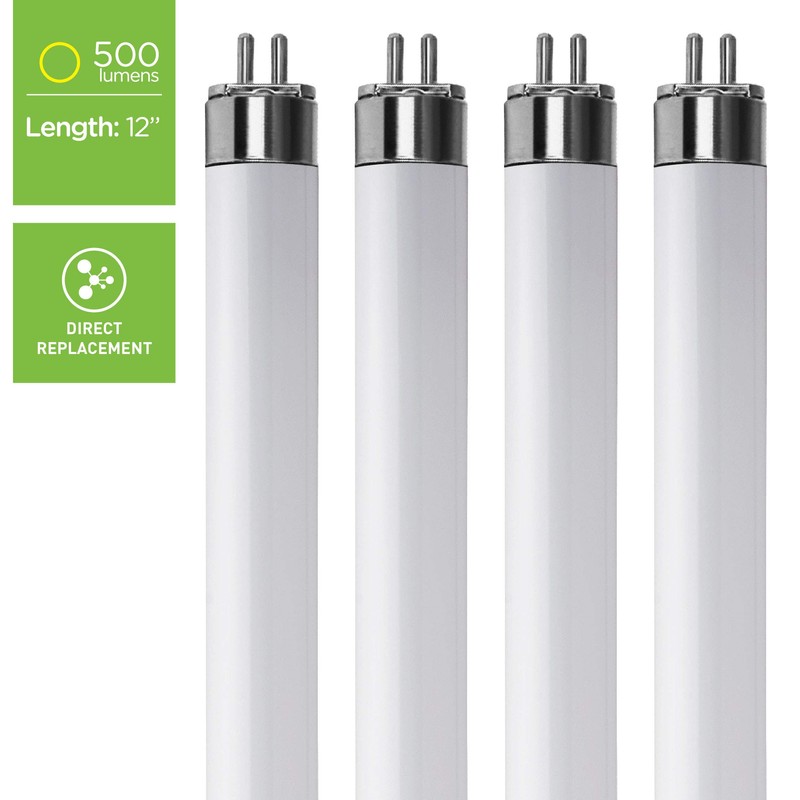 (Pack of 4) LED Direct Replacement F8T5/WW - T5 -