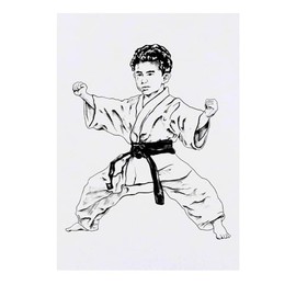 'Kid's Impressive Side Horse Stance' Temporary Tattoo - Water Resistant, Skin-Safe, Non-Toxic Transfer (TO00072609)