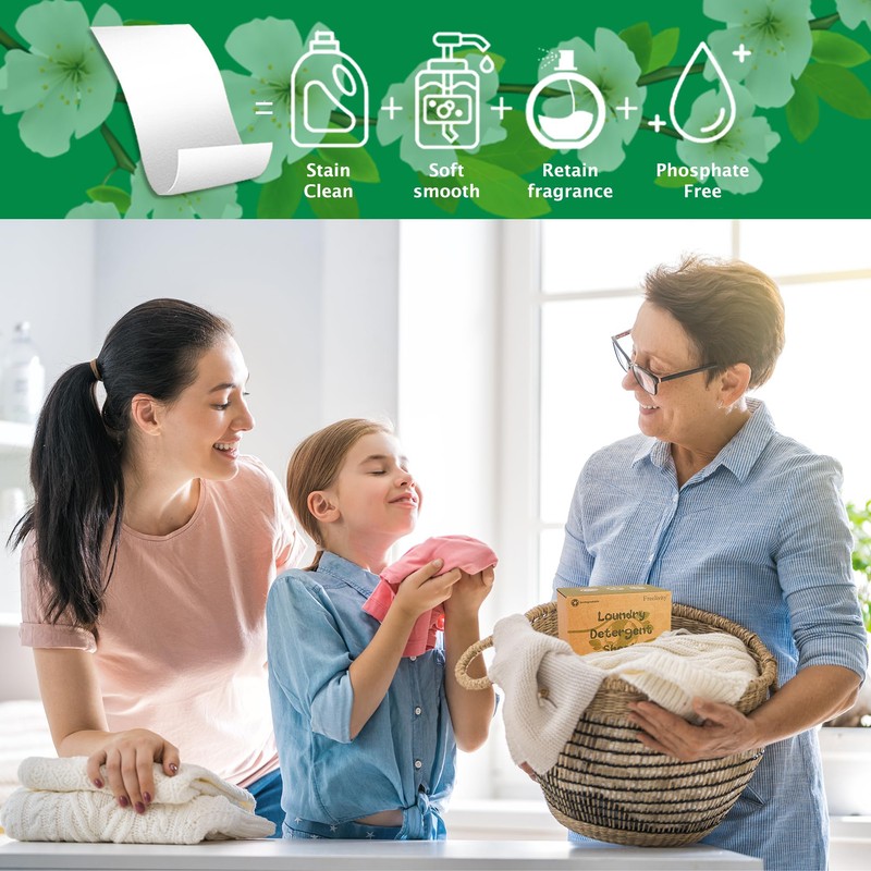 Freelivity Laundry Detergent Sheets, 200 Sheets Fresh Linen Scent -