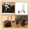 FactorDuty 4 All Black Metal Swivel Plate Caster Wheels w/Brake