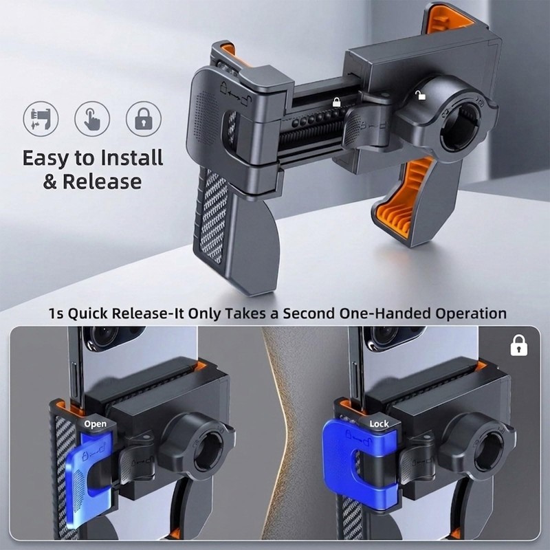 xik Kayak Phone Holder Mount with T-Bolt Track Ball,[720° Dual-Adjustable