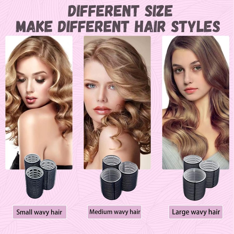 Zajuku Hair Rollers for Long Hair, 32 Pcs Salon Hairdressing