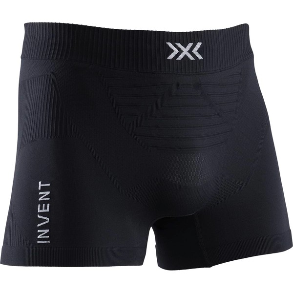 X-Bionic Invent 4.0 Light Men Boxer Shorts, Opal Black/Arctic White, FR: M (Manufacturer's Size: M)