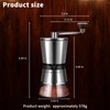 Manual Coffee Grinder Capacity 185g with 36MM Ceramic Grinding Conical