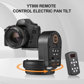 Panorama Shooting Motorized Panoramic Head, AB Position Setting, Fit Tripod, Long Endurance, PTZ Electric Tripod for Photography, 360 Degree Rotation