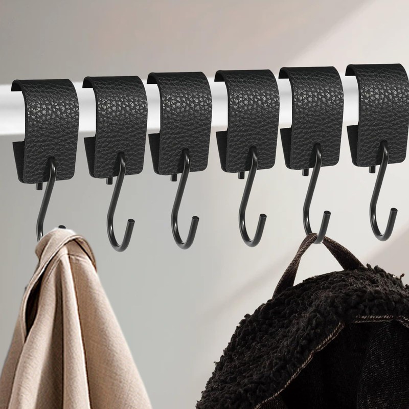 VARKAGE Pack of 6 Hooks for Clothes Rail, Clothes Hook
