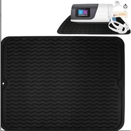 CPAP Protector Mat, Waterproof Nightstand Protector Mat,Non-Slip Protective Pad Ensure CPAP Machine Stays Stable On CPAP Nightstand,Multi-use Silicone Mat for Preventing Vibration and Noise