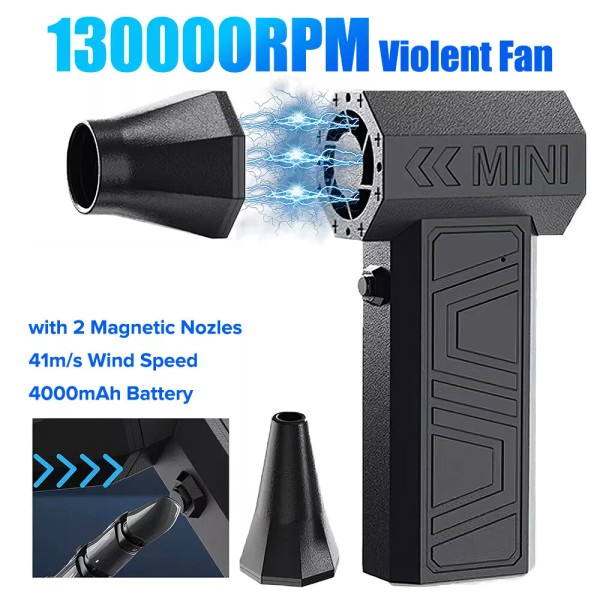 Unbranded 130000RPM Cordless Air Duster Compressed Air Blower Computer Cleaning