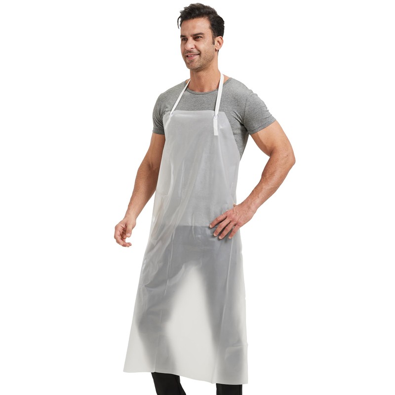 Nanxson Unisex Bib Apron TPU Waterproof Odourless Lightweight Work Apron