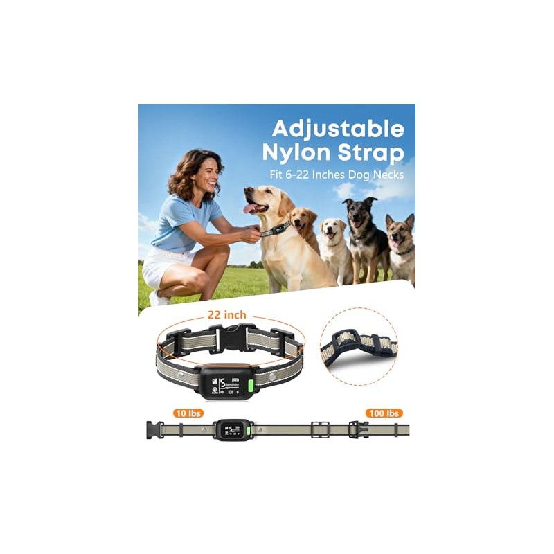 Delupet 2-in-1 Dog Bark & Shock Collar – 4500FT Dog