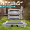 DEPSUNNY Adjustable Height Aluminum RV Step, Stable Foldable Platform Step