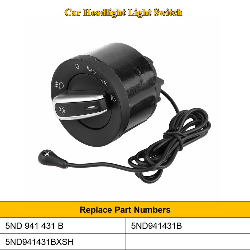 5ND941431B Car Headlight Light Switch with Light Sensor Module Fit