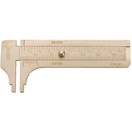 Pocket Sliding Brass Gauge, 60 Millimeters