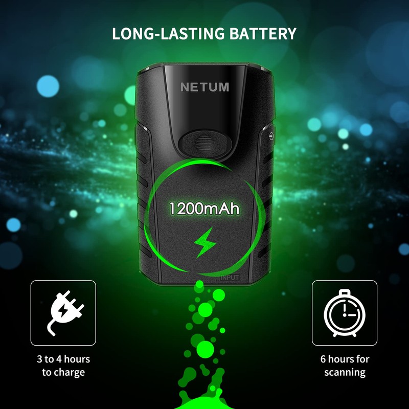 NETUM Bluetooth 2D Barcode Scanner, 3-in-1 Small Portable QR Barcode