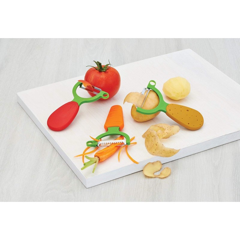 Kuhn Rikon 20403 3-Piece Veggie Peeler Set, Potato / Carrot