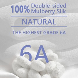 DEMPROS Mulberry Silk Sleep Mask for Side and Back Sleepers, Blackout Eye Mask for Sleeping for Women Men with Adjustable Band, Comfortable Soft Pressureless Eye Cover for Sleeping in Large Size