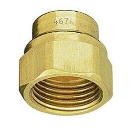 Spraying Systems 4676-1/4 1/4 Brass TeeJet Outlet Adapter