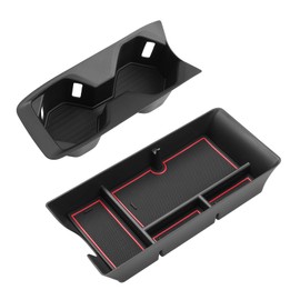 Autorder Center Console Organizer&Cup Holder for 2025-2026 Toyota Camry XV80 Accessories Armrest Storage Box with Durable Cup Holder Insert Tray Middle Console Organizer with Anti-Slip Mat