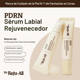 Dr.reju-all Advanced Pdrn Rejuvenating Lip Serum ? Hydrating Lip Balm with Lipozip for Glowy, Dewy Lips ? Gentle Exfoliating & Smoothing Lip Moisturizer ? Hibiscus & Lactic Acid ? 0.3 Fl Oz