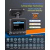 Sarmert C1 5K Dash Cam, Built-in GPS 5G WiFi, 5K/4K/2.5K