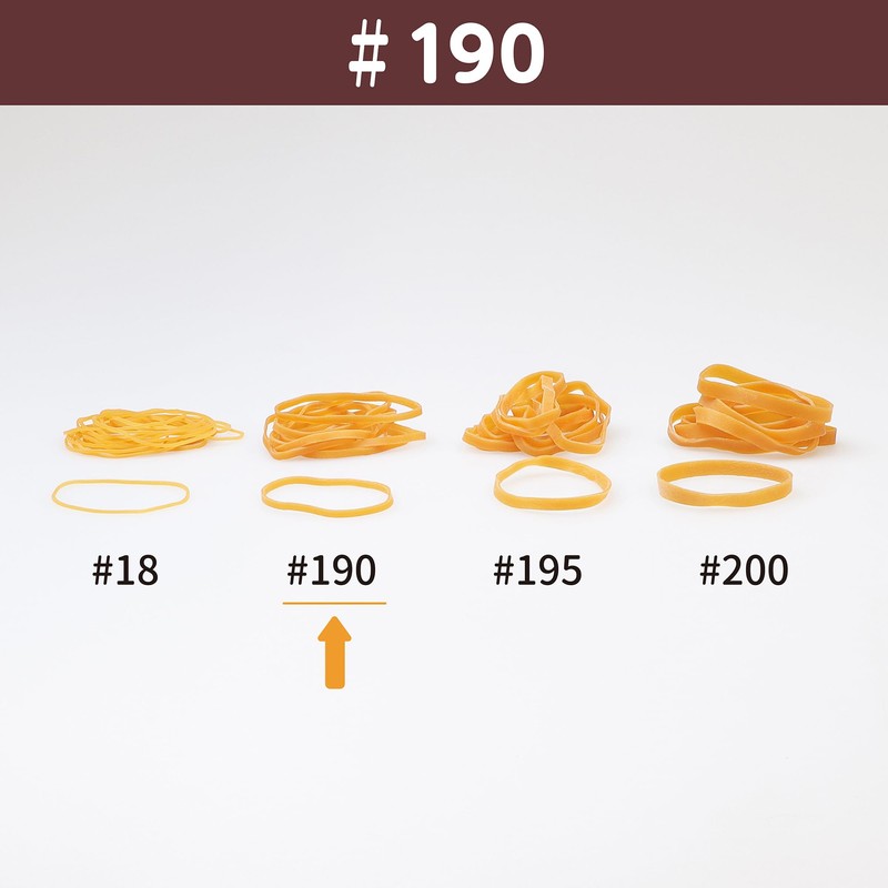 Rubber Band #190 < 1.8 oz (50 g) Transparent Bag