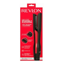 Revlon One-step Air Straight 2 En 1 Secadora Y Alaciadora Color Negro