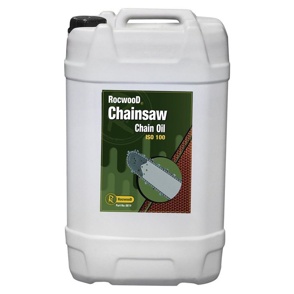 RocwooD 25 Litres 25L Of Chainsaw Saw Chain Oil Extra Tacky For Guide Bar Oil Pump All Makes Of Saws Petrol & Electric Chainsaws Multi Purpose Oil Increases Performance