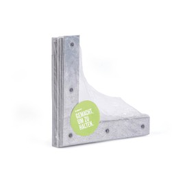 Corner Brackets Large Pack Sendzimir-Galvanised 120 x 120 x 20 mm / 12 STK.