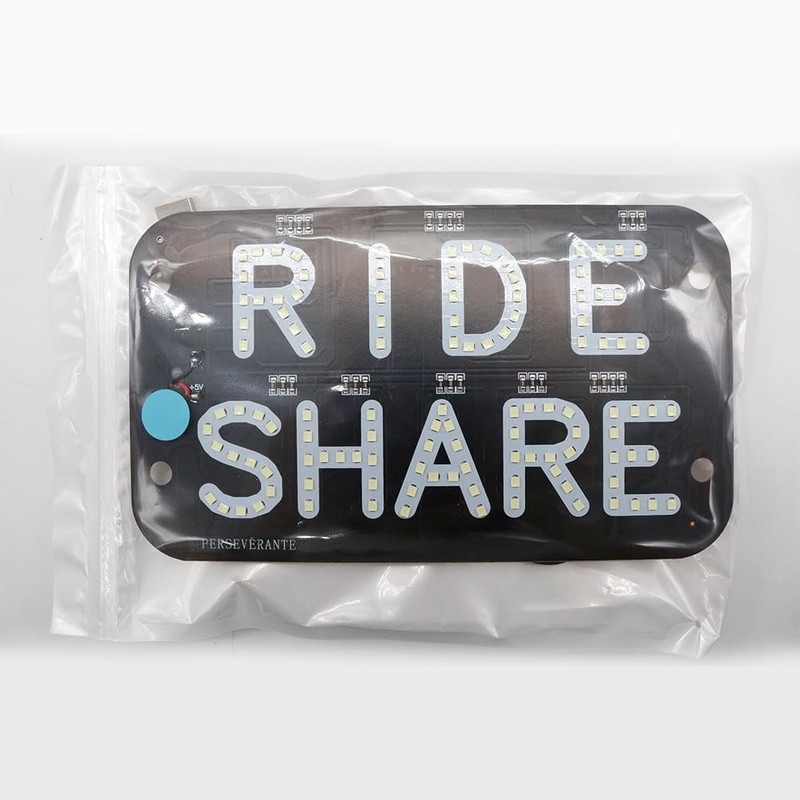 YSY LED Car Window Accessory Sign RIDESHARE for Ride Share