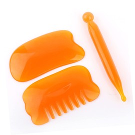 Gatuida Scalp Massager Sc 7PC Facial Exfoliator Tool Set Massaging Scraping Massage Tool Made of Natural Material