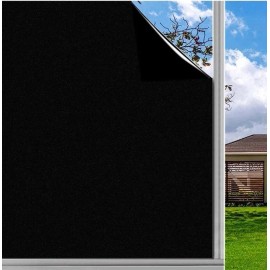 Coavas Lot Of 2 Rolls - Matte Black Static Cling 29.5” X 118” Privacy Film