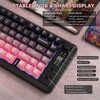 ZIYOU LANG M75 Wireless Gaming Keyboard, RGB Backlit Rechargeable 2000mAh