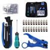 TLS.eagle Coax Cable Crimper Kit - Adjustable RG6 RG59 RG11