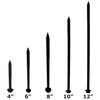 (25) 3/8” X 4” Black Hex Head Lag Wood Screws,