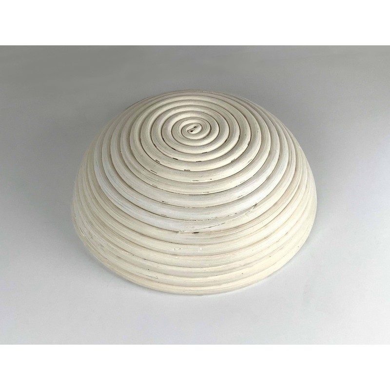 Tredoni Rattan 25 cm Round Dough Proofing Basket/Bowl + Cotton