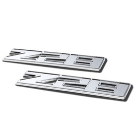 Auto Dynasty 2 x Metal Emblem Decal Logo Trim Badge Z28 (Silver)