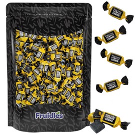 Fruidles Mildly Salty Licorice Toffees Bites, Deliciously Candy (1 Pound)